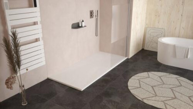 Receveur de douche résine de synthèse RECEA blanc 90x200