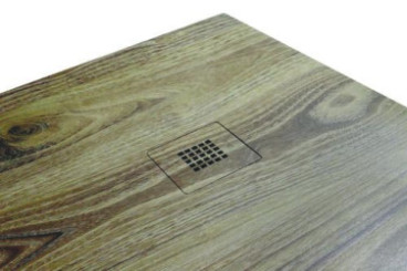 Receveur de douche résine de synthèse RECEA noyer 70x100