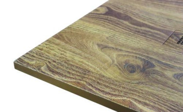 Receveur de douche résine de synthèse RECEA noyer 70x100