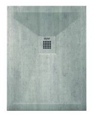 Receveur de douche résine de synthèse RECEA béton 70x90