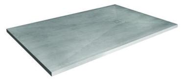 Receveur de douche résine de synthèse RECEA béton 90x120