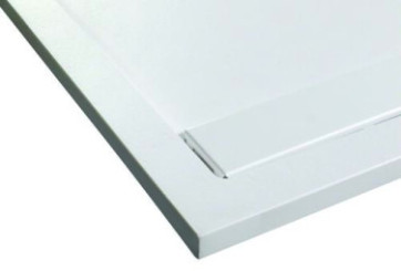 Receveur de douche caniveau résine de synthèse RUNA blanc 90x160