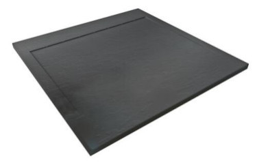 Receveur de douche caniveau résine de synthèse RUNA gris anthracite 90x90