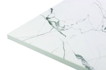 Receveur de douche résine de synthèse RECEA marbre blanc 90x100