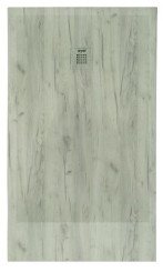 Receveur de douche résine de synthèse RECEA nature bois 90x170
