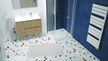 Receveur de douche céramique RIME 90X90cm hauteur 6,5mm