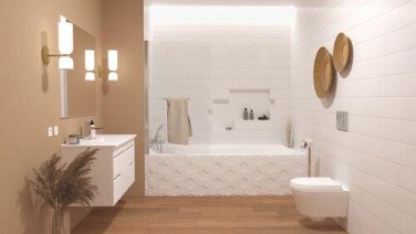 Pare-baignoire 1 volet 140x85cm verre transparent