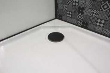 Cabine de douche accès d'angle 90x90cm