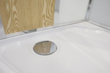 Cabine de douche accès de face avec toit 80x120cm