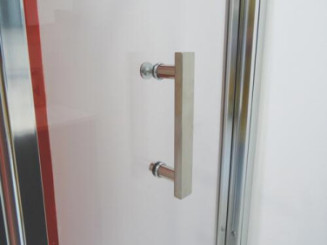 Paroi de douche accès d'angle coulissant ENLOK 80cm