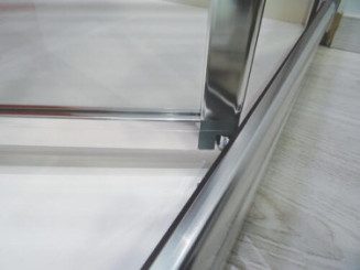 Paroi de douche accès d'angle coulissant ENLOK 80cm