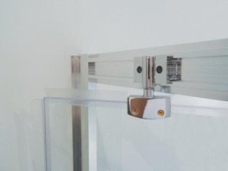Paroi de douche accès d'angle coulissant ENLOK 80cm