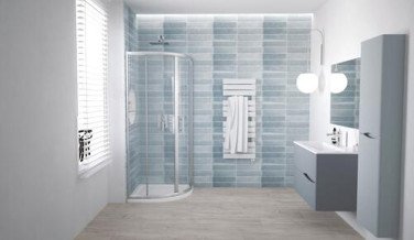Paroi de douche quart de cercle ENLOK 90cm