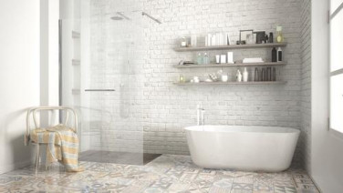 Paroi de douche fixe profilé chromé VERSUS 90cm
