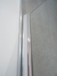 Paroi de douche fixe profilé chromé VERSUS 90cm