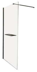 ECRAN DE DOUCHE FIXE PROFILE NOIR VERSUS 140cm - ELMER