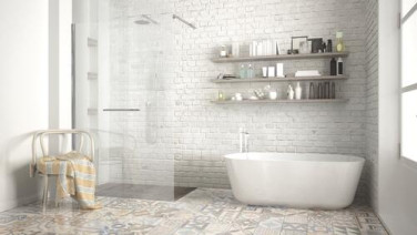 Paroi de douche fixe profilé chromé VERSUS 120cm