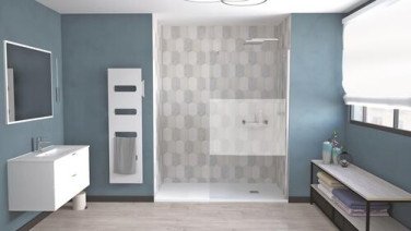Paroi de douche fixe FROSTEE 100cm