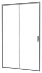 Paroi de douche porte coulissante profilés chromés CONCEPT'O 140cm
