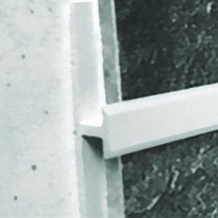 Profilé de jonction chromé pour panneau mural 4 mm