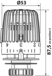 Tête thermostatique à élément sensible liquide VT0,2 - HEIMEIER