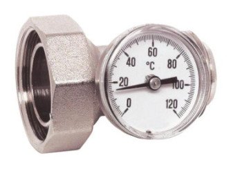 PORTE THERMOMETRE NICKELE 26/34- ECROU 33/42