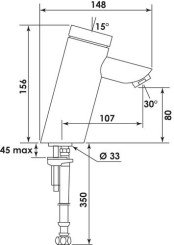 Mitigeur de lavabo temporisé puris sc hd-m - SCHELL