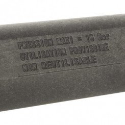 Tube de rinçage plastique double mâle 110 mm pour compteur d'eau