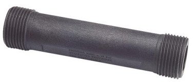 Tube de rinçage plastique double mâle 170 mm pour compteur d'eau