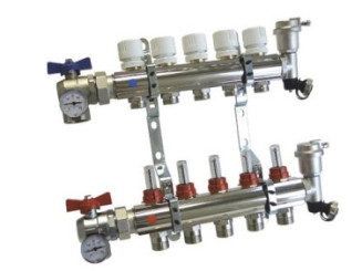 COLLECTEUR CHROME AVEC DEBIMETRES INTEGRES PCBT