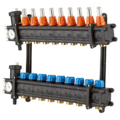 Collecteur en materiau de synthèse PCBT 9 départs