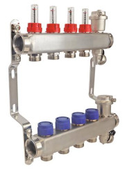 Collecteur PCBT 4 départs en inox