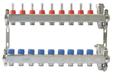 COLLECTEUR INOX PRE-MONTE PCBT 9 DEPARTS - SOMATHERM