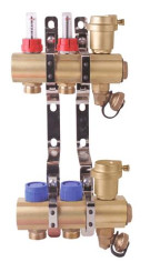 COLLECTEUR LAITON BRUT PRE-MONTE PCBT 2 DEPARTS - SOMATHERM