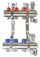 COLLECTEUR LAITON CHROME PRE-MONTE PCBT 3 DEPARTS - SOMATHERM