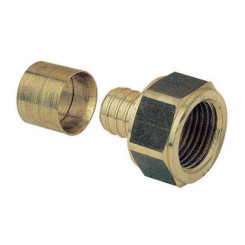 RACCORD FEMELLE FIXE A GLISSEMENT PER Ø12-12/17 - FIXOCONNECT