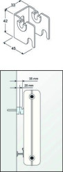 Fixations pour radiateur acier lamellaire