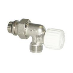 CORPS DE ROBINET RH LAITON NICKELE EQUERRE INVERSE POUR TUBE PER