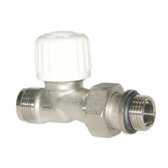 CORPS DE ROBINET RH LAITON NICKELE DROIT POUR TUBE PER