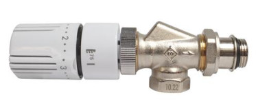 Robinet thermostatique équerre inversée 15/21 à élément sensible liquide