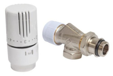 Robinet thermostatique équerre inversée 15/21 à élément sensible liquide