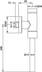 Robinet d'urinoir temporisé Schellomat basic - SCHELL