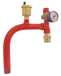 Potence orientable équipée pour vase d'expansion