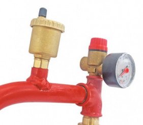 Potence orientable équipée pour vase d'expansion