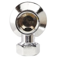 Applique MAL simple avec écrou pour collet battu chromée ø14-15/21