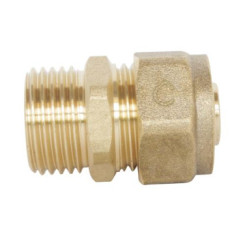 Raccord à compression mâle PER ø12-15/21