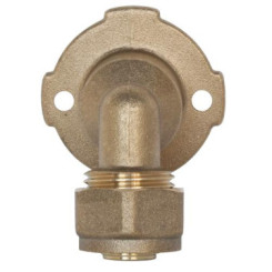 Coude sanitaire femelle à 105° à compression PER ø12-15/21