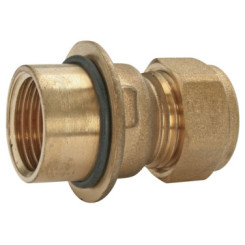 RACCORD DROIT A COMPRESSION LAITON FEMELLE 15/21 PER10/12