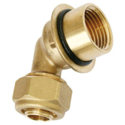 COUDE A COMPRESSION LAITON FEMELLE 15/21 PER 10/12 AVEC JOINT