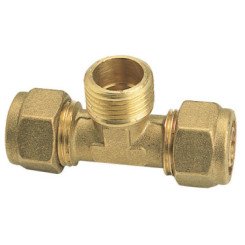 TE MALE AU CENTRE A COMPRESSION PER Ø12-15/21 - FIXOCONNECT